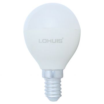 Bec LED Lohuis, sferic, E14, 8W, lumina alba