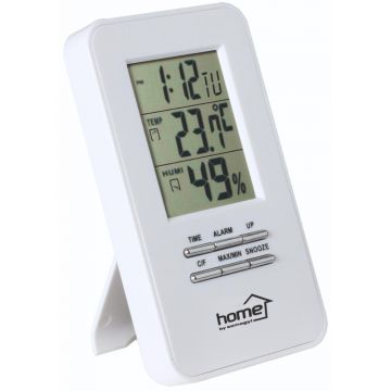 Termometru si higrometru, interior, ecran LCD, ceas alarma