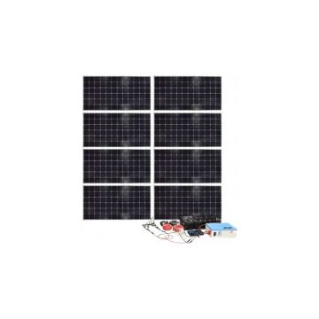 Sistem kit panou solar fotovoltaic cu invertor 3000W, cablu electric si accesorii de conectare, Breckner Germany