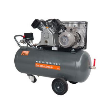 Compresor de aer profesional cu piston - 2.2kW, 420 L/min, 10 bari - Rezervor 200 Litri - WLT-PROG-420-2.2/200