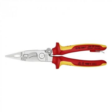 Cleste profesional combinat izolat Knipex 13 96 200 T, 200 mm, 6 in 1