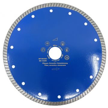 Disc DiamantatExpert pt. Gresie ft. dura, Portelan dur, Granit- Turbo 180mm Super Premium - DXDH.3957.180 (Diametru disc, Ø interior: 25.4)