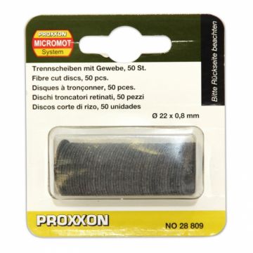 Set discuri din oxid de aluminiu, taiere lemn, inox, plastic Proxxon 28809, O22 mm, 50 bucati