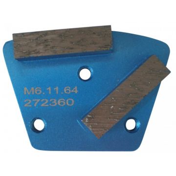 Placa cu segmenti diamantati pt. slefuire pardoseli - segment fin (albastru) # 30 - prindere M6 - DXDH.8506.11.63