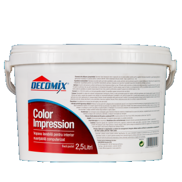 Vopsea pentru interior Decomix Color Impression, Baza Pastel, 2.5 l