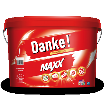 Vopsea lavabila interior Danke Maxx White, alb, 8.5 l
