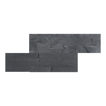 Piatra decorativa interior/exterior, Neo Deep Grey, gri, 37 x 10 cm