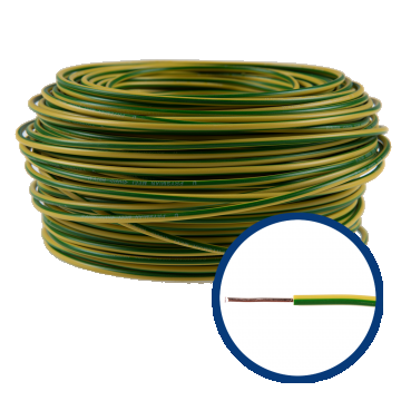 Conductor FY (H07V-U) 2.5 mm, galben-verde