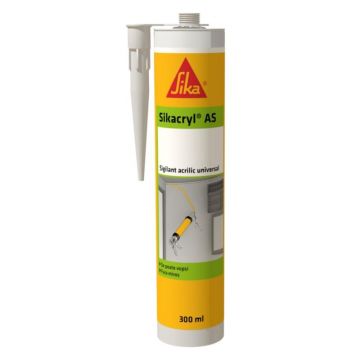 Sigilant acrilic, alb, Sikacryl®-AS, interior, 300 ml