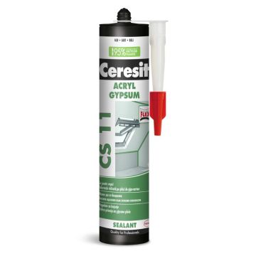 Etansant acrilic Ceresit CS 11, alb, interior/exterior, 280 ml