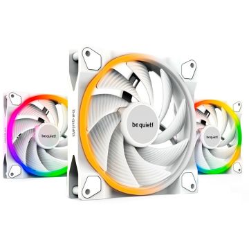 Set 3 Ventilatoare Light Wings 140Mm PWM High-Speed Alb