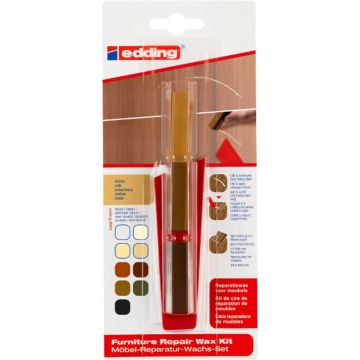 Kit de ceara pentru repararea mobilierului de lemn Edding 8901, 3 buc/set, lemn