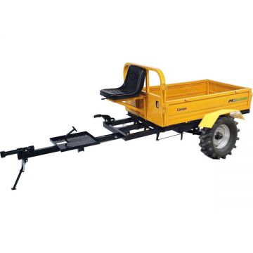 Remorca 600kg minitractor, 1 osie, prindere cupla, roti profil agricol 6.00-12, Campo RM600CT