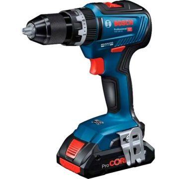 Bosch cordless impact drill GSB 18V-55 Professional, 18 volt, impact drill (blue/black, 2x Li-ion battery 3.0 Ah, in L-BOXX)