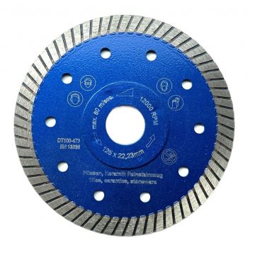 Disc DiamantatExpert pt. Gresie ft. dura, Portelan dur, Granit - Turbo 115x22.2 (mm) Super Premium - DXDH.3927.115