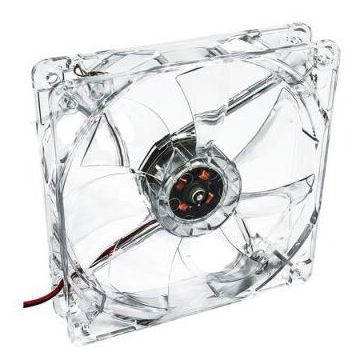 Ventilator Carcasa AW-12A-BR 120mm  LED  Rosu Transparent