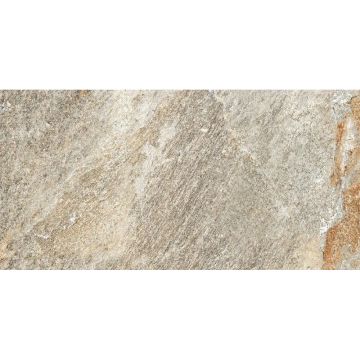 Gresie exterior / interior Cesarom Quartz, portelanata, grej, clasa de aderanta R11, PEI 4, 9 mm, 60 x 30 cm