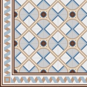 Gresie/Faianta Vives 1900 Florentina Celeste Mat 20x20 - Dimensiune 20x20 cm