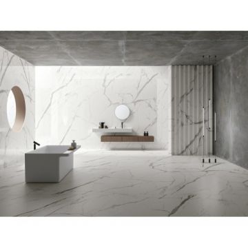 Gresie / Faianta Ariostea Ultra Marmi Bianco Statuario - Dimensiune 150x150