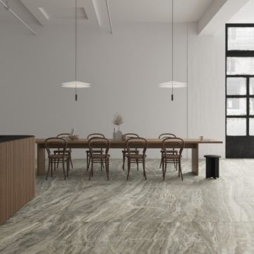 Gresie / Faianta Ariostea Ultra Marmi Daino Grigio - Dimensiune 75x75