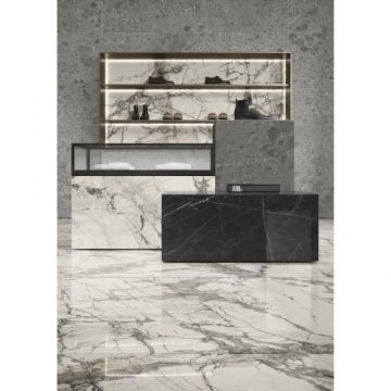 Gresie / Faianta Ariostea Ultra Marmi Imperial Grey - Dimensiune 150x75