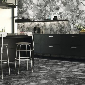 Gresie/Faianta Fanal Stone River Black 90x90 - Dimensiune 90x90