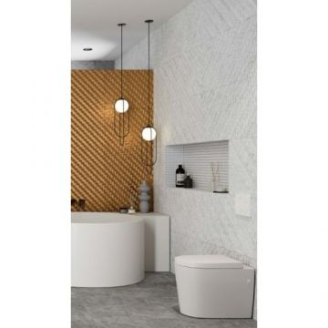 Faianta Aparici Harlem Wall Reflex, 45x120 cm - Culoare harlem white