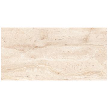 Faianta baie/bucatarie Angelo Beige LT, rectificata, bej, lucioasa, aspect marmura, 30 x 60 cm