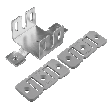 Set accesorii montaj vertical pentru profile aluminiu LB, otel, 115 mm