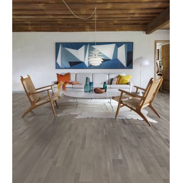 Parchet Karelia RPS OAK DACITE GREY 3S Country 3 strip 14x200x2421 mm