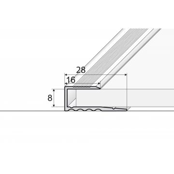 Profil aluminiu auriu 0.9 ml A63