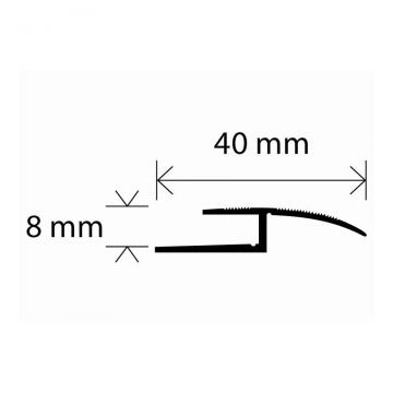 Profil aluminiu auriu 0.9 ml cod A62