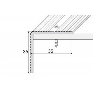 Profil trepte aluminiu argintiu 0.9 ml A34