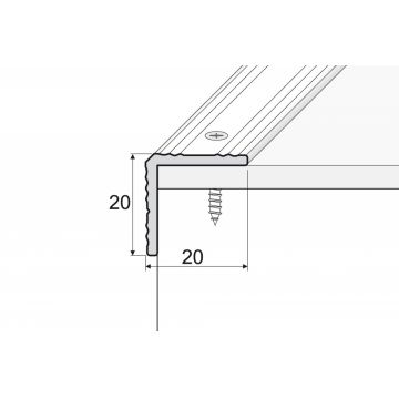 Profil trepte aluminiu argintiu 2.7 ml A35