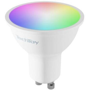 Bec GU10 4.7W TechToy Smart   RGB Alb