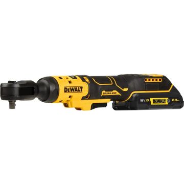 cordless ratchet DCF513D1G, 3/8, 18V, screwdriver (yellow/black, XR Li-ion battery 2.0Ah)