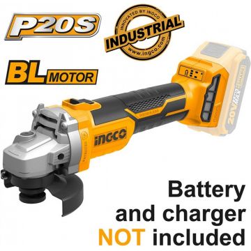 Flex polizor Unghiular 20V 125mm fara baterie Motor Brushless Ingco CAGLI1252