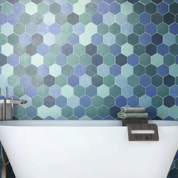 Gresie/Faianta Realonda Hex Aquamarine 26,5 x 51 cm, mat - Dimensiune 26.5x51 cm