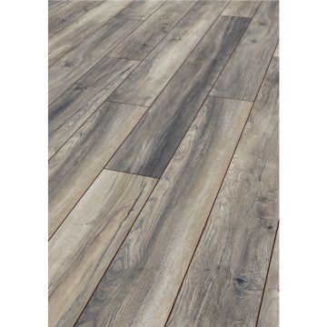 Parchet laminat 10 mm Kronotex Amazone 3572 Oak Harbour Grey, nuanta medie, stejar gri, clasa de trafic 33, click Aqua Pearl, 1380 x 157 mm