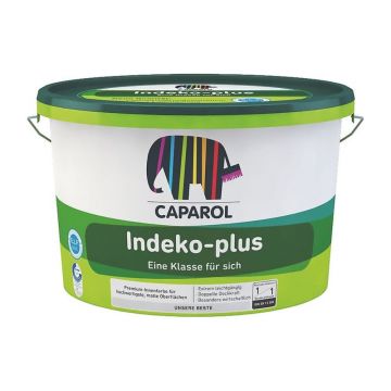 Vopsea lavabila interior Caparol Indeko-plus, alb, 12.5 l