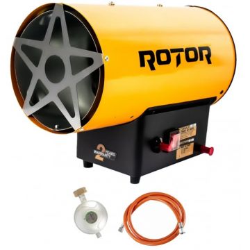 Aeroterma pe gaz Rotor, 5000W, 51.180BTU, GPL, regulator si furtun GPL de 1.5m incluse