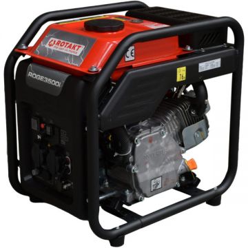 Generator electric monofazic, Rotakt ROGE3500i, 3.5KW, Benzina, AVR, Iesire 12V, Voltmetru