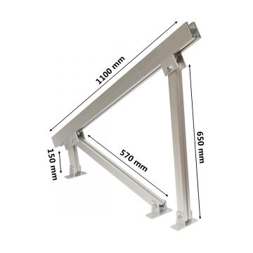 Kit suport prinderi panouri fotovoltaice pe sol si acoperis plat sistem, Cod: BK77313, Brand: BRECKNER GERMANY