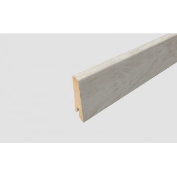 Plinta Mdf, 240 x 1.4 x 8 cm, L204, pentru Parchet laminat Egger Pro, Stejar Village alb, EPL085N, Egger