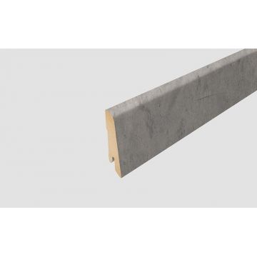 Plinta Mdf, 240 x 1.4 x 8 cm, L477, pentru Parchet laminat Egger Pro, Beton Chicago gri deschis, EPL166, Egger