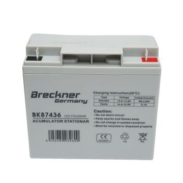 Baterie pentru panou solar 12V, 17Ah-20Hr, Cod: BK87436, Brand: BRECKNER GERMANY