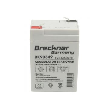 Baterie sistem solar cu gel 6V 4.5Ah 70x47x101x107 mm FC6-4.5, Cod: BK90349, Brand: BRECKNER GERMANY