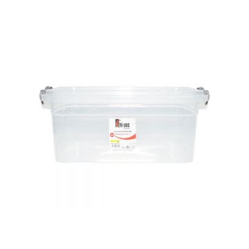 Cutie depozitare 7.5L cu capac din plastic, transparenta 220x340x140mm, Cod: DISLK03, Brand: BRECKNER GERMANY