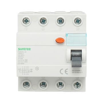 Intrerupator automata diferential 4P 25A 30mA 6kA, tip A, Cod: DISMB60, Brand: SUNTREE