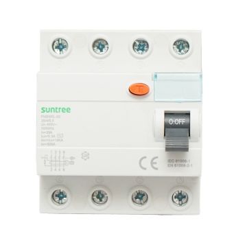 Intrerupator automata diferential 4P 25A 30mA 6kA, tip AC, Cod: DISMB61, Brand: SUNTREE